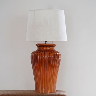 zdjęcie Dekoracyjna lampa ceramiczna Dahlia musztardowa